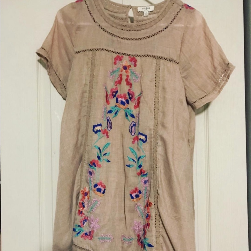 Embroidered boutique dress